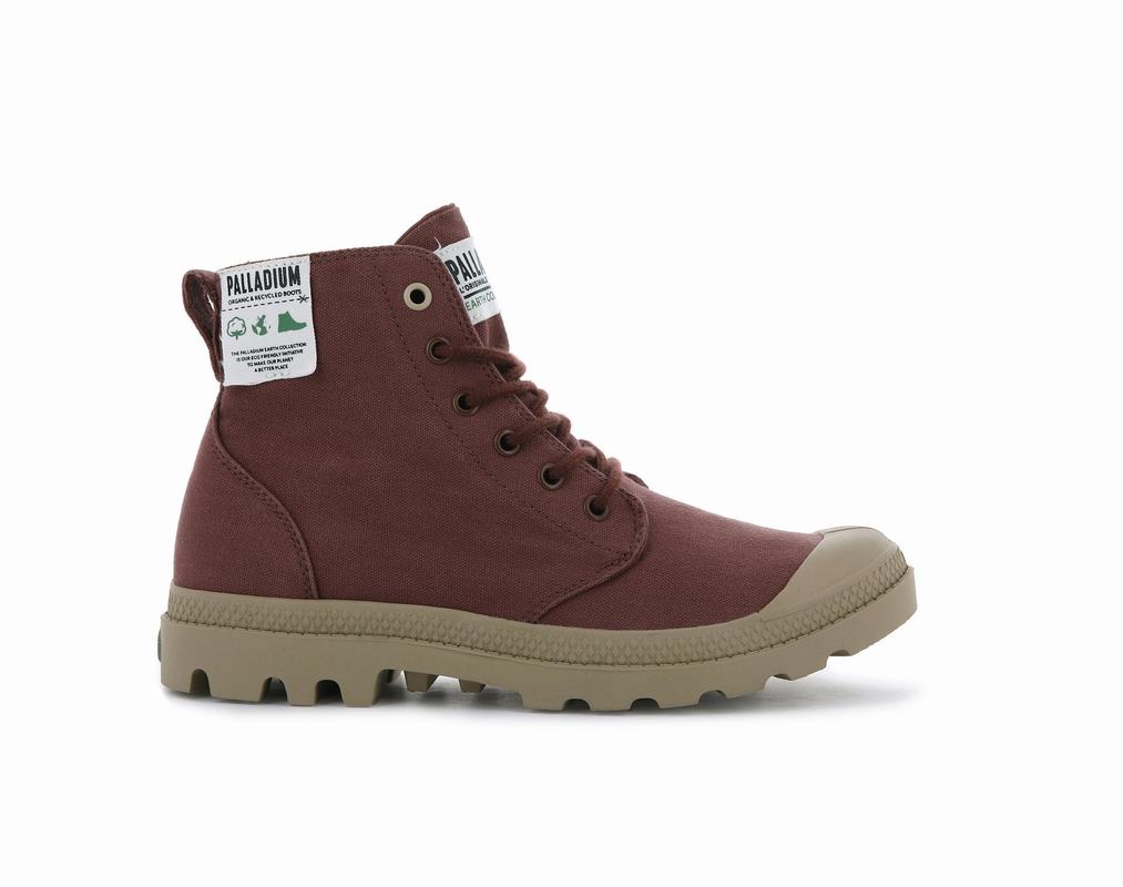 Palladium Pampa Hi Organic Muške Čizme Tamno Crvene ||PL2014985||